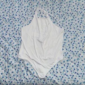 Express XL Body Contour Collection White Blouse